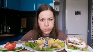 МУКБАНГ МЯСО, КАРТОШКА, БУТЕРБРОДЫ, ОВОЩИ/МОИ ПРИВЫЧКИ, КОТОРЫЕ ПОМОГУТ МНЕ В ЖИЗНИ/MUKBANG