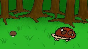 Ёжик собирает грибы (Анимация мини №9)