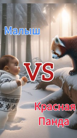 Шуточный поединок Малыша против Красной Панды. Fight the Kid against the Red Panda. #Shorts