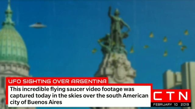 UFO Sighting Over Argentina - Buenos Aires - UFOmania - millions of views on social media - 2019