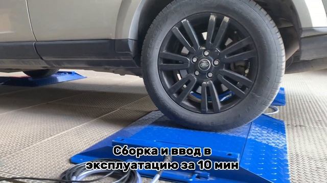 Взвешивание автомобиля на платформенных весах ИСТОК-30-4П