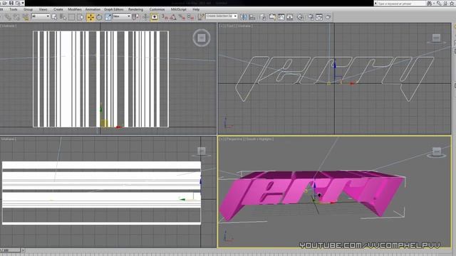 3ds Max Tutorial - Car Paint Texture Text смотреть онлайн