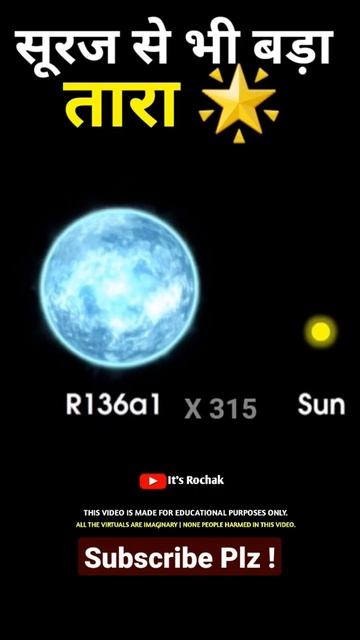 सबसे भारी तारा 🌟 | heaviest Star in Univers | #shorts #facts смотреть онлайн