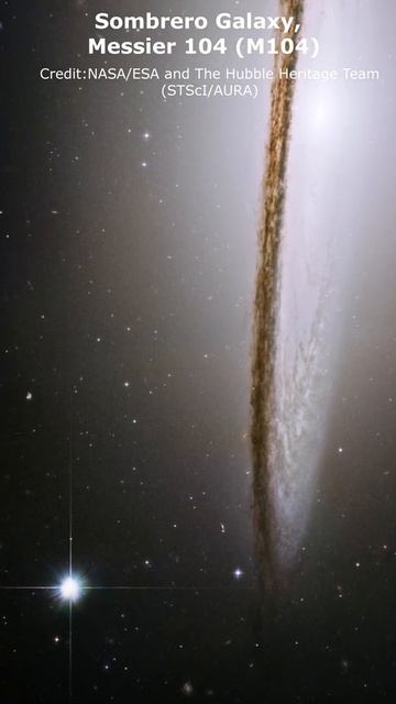 Zoom in Sombrero Galaxy (Messier 104) смотреть онлайн