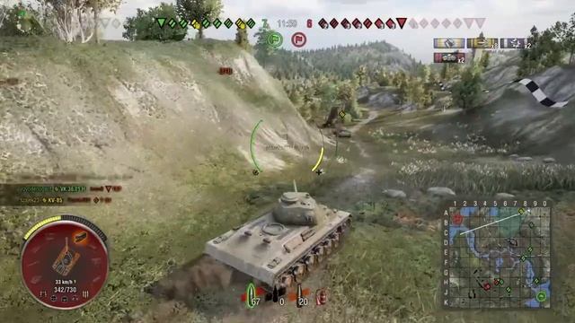 A-43 - Bagno. Dobra gra i 6 fragów. Pluton z Szajek23. World of Tanks PS4 [PL]. Powtórka.