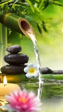 Relaxing Music Bamboo Water Fountain Meditation Music Sleep Music Piano Music St