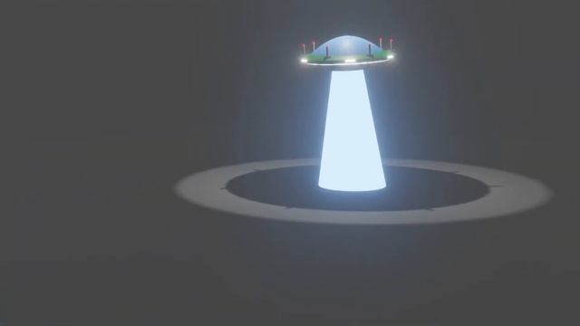 A UFO made in Blender