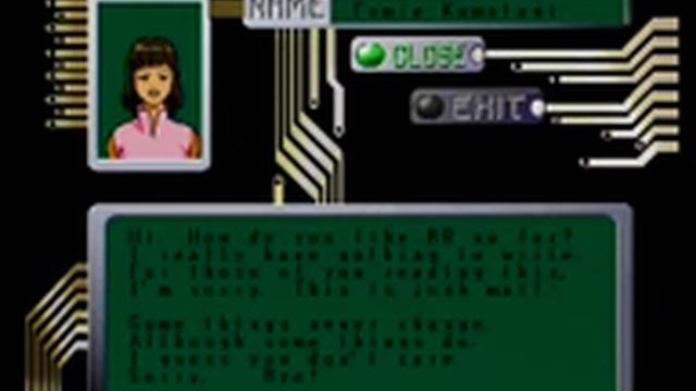 Burning Rangers (Sega Saturn) - E-Mail - Fumie Kumatani