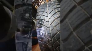 Дошиповка колёс ремонтными шипами шуруповёртом