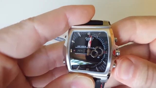 Обзор и настройка CASIO EDIFICE EFA 120L 1A1VEF (Review and setting) смотреть онлайн