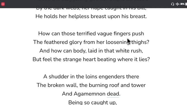 Leda and the Swan Line by line explanation in bengali | বাংলা | Greek mythology | смотреть онлайн