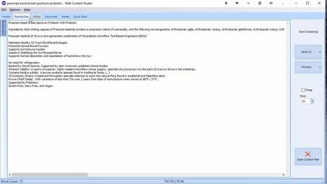 Research and Write Web Content