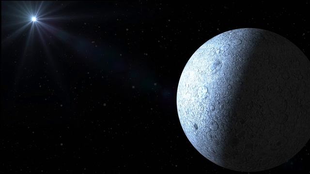 космос и вращаюшаяся луна с метеоритами смотреть онлайн