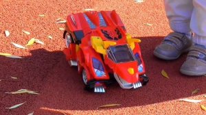 Тест-драйв трансформер динозавр. Switch go dinos .