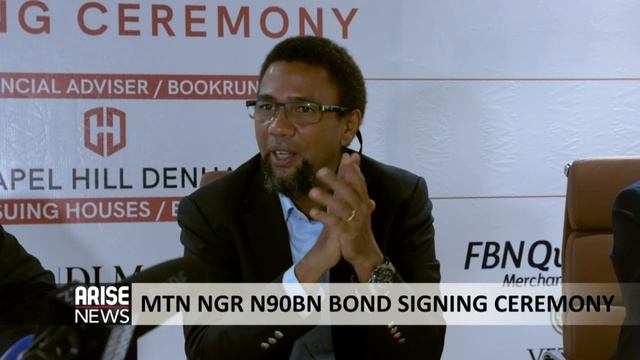 MTN NIGERIA N90BN BOND SIGNING CEREMONY - ARISE NEWS REPORT смотреть онлайн