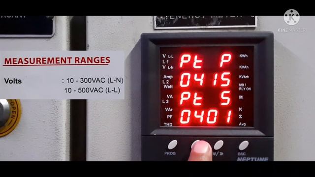 NEPTUNE energy metre PT & CT programming