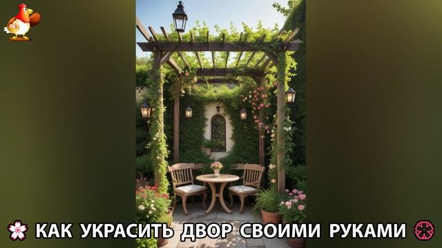 Как украсить двор дома фото идеи (46) 🏡 для дачи и сада своими руками 🌷🪻🌺💮