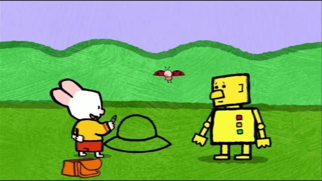 Flying saucer UFO - Louie draw me a flying saucer | Learn to draw, cartoon for children смотреть онлайн