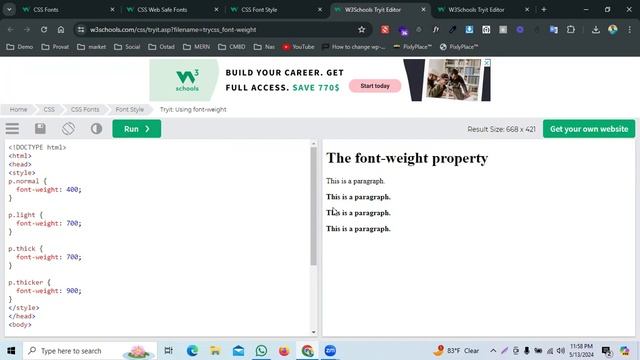 CSS Fonts смотреть онлайн