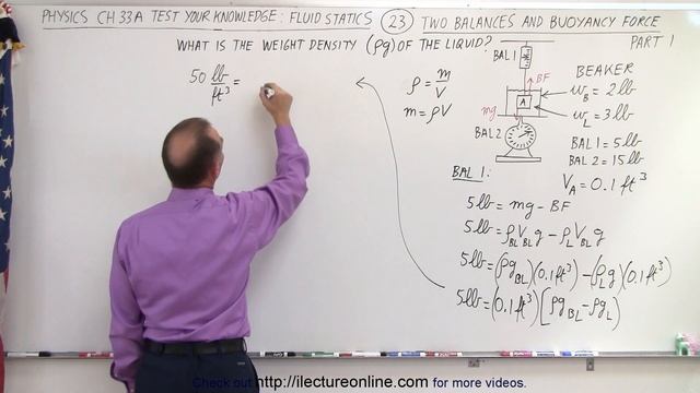 Physics - Ch 33A Test Your Knowledge: Fluid Statics (23 of 36) 2 Balances & Buoyancy Force: P 1 смотреть онлайн