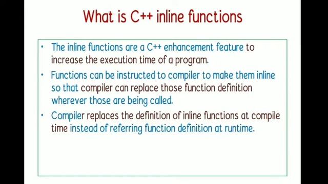 Inline Function in C++ in English  | Inline Function | C++ | With Example Program
