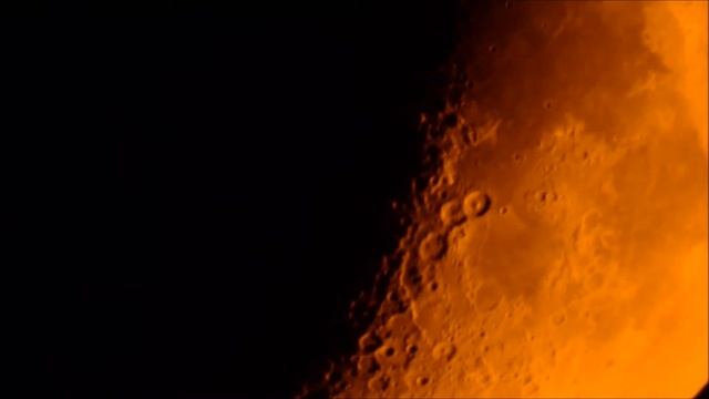 Manchester Moon Orange Filter - Astrophotography - UK смотреть онлайн
