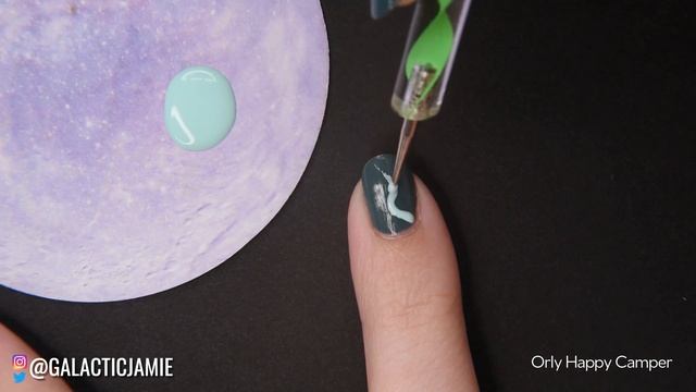 Dwarf Planet Pluto + Abstract Line Nail Art Tutorial With Orly's Spring 2021 Line -- GALACTIC JAMIE