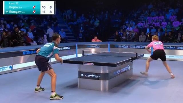 World championships of Ping Pong 2018 Popov-Rumgay Last32 смотреть онлайн
