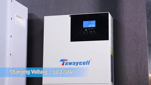 Tewaycell 48V 51.2V 100ah 200ah Solar Energy Storage Battery 5kwh 7.5kwh 10kwh Power Wall build BMS смотреть онлайн