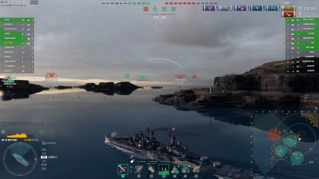 World of WarShips Neptune - 3 Kills 283K Damage смотреть онлайн