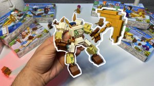 Собрал из 8 коробок Голема из Майнкрафт - Лего