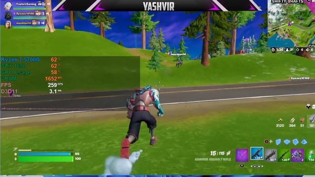 FORTNITE GTX 1650 [1080p] PERFORMANCE MODE | TRIOS смотреть онлайн