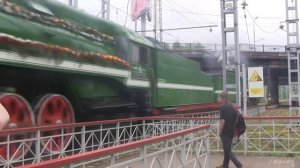 Паровозы П36-0120 и П36-0110 с "Поездом Победы"