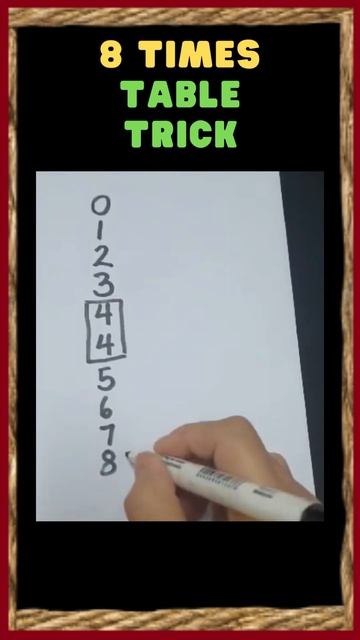 8 TIMES TABLE TRICK смотреть онлайн