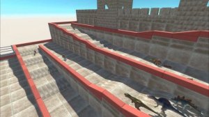 ESCAPE FROM ALIEN TRICERATOPS #5 - ARBS - Animal Revolt Battle Simulator