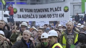 Массовая забастовка шахтёров