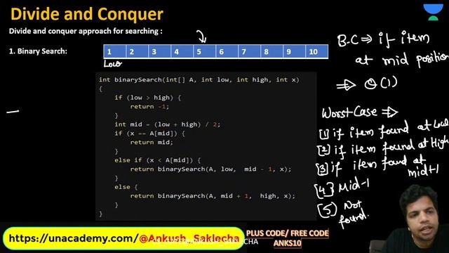 Divide and Conquer Algorithm | L 6 | Algorithms | Infinity Batch | GATE 2022 CS/IT | Ankush Sir