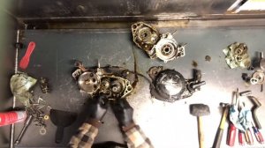 Kawasaki KX250 KX -2/2 How to: Motor Tear Down Crankcase Split Top Transmission Rebuild Water Pump