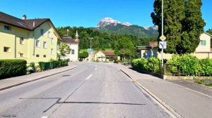 Driving in SWISS (FLUMS) One of the most beautiful Village in Switzerland - 4K (1)