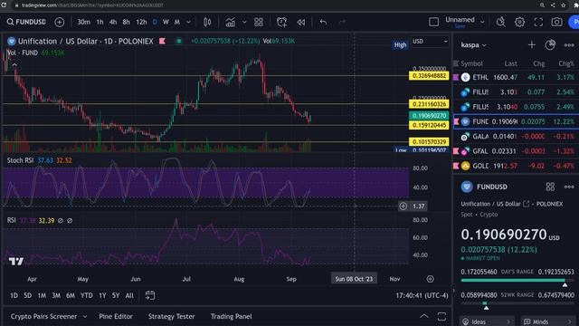 FUND UNIFICATION    POSSIBLE BOTTOM