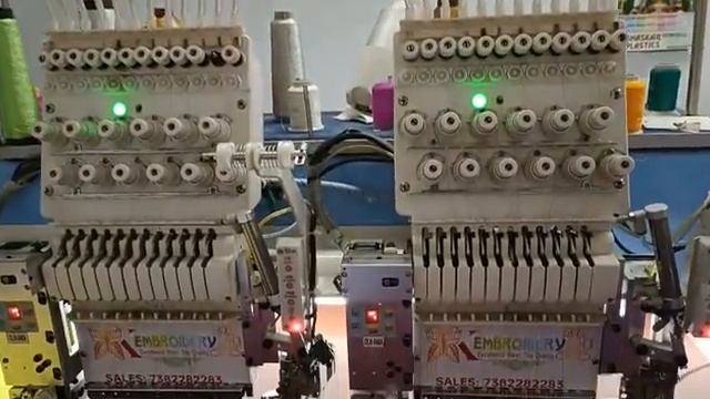 Two Head Regular Touch screen operator High-Speed Embroidery Machines, for more details please смотреть онлайн