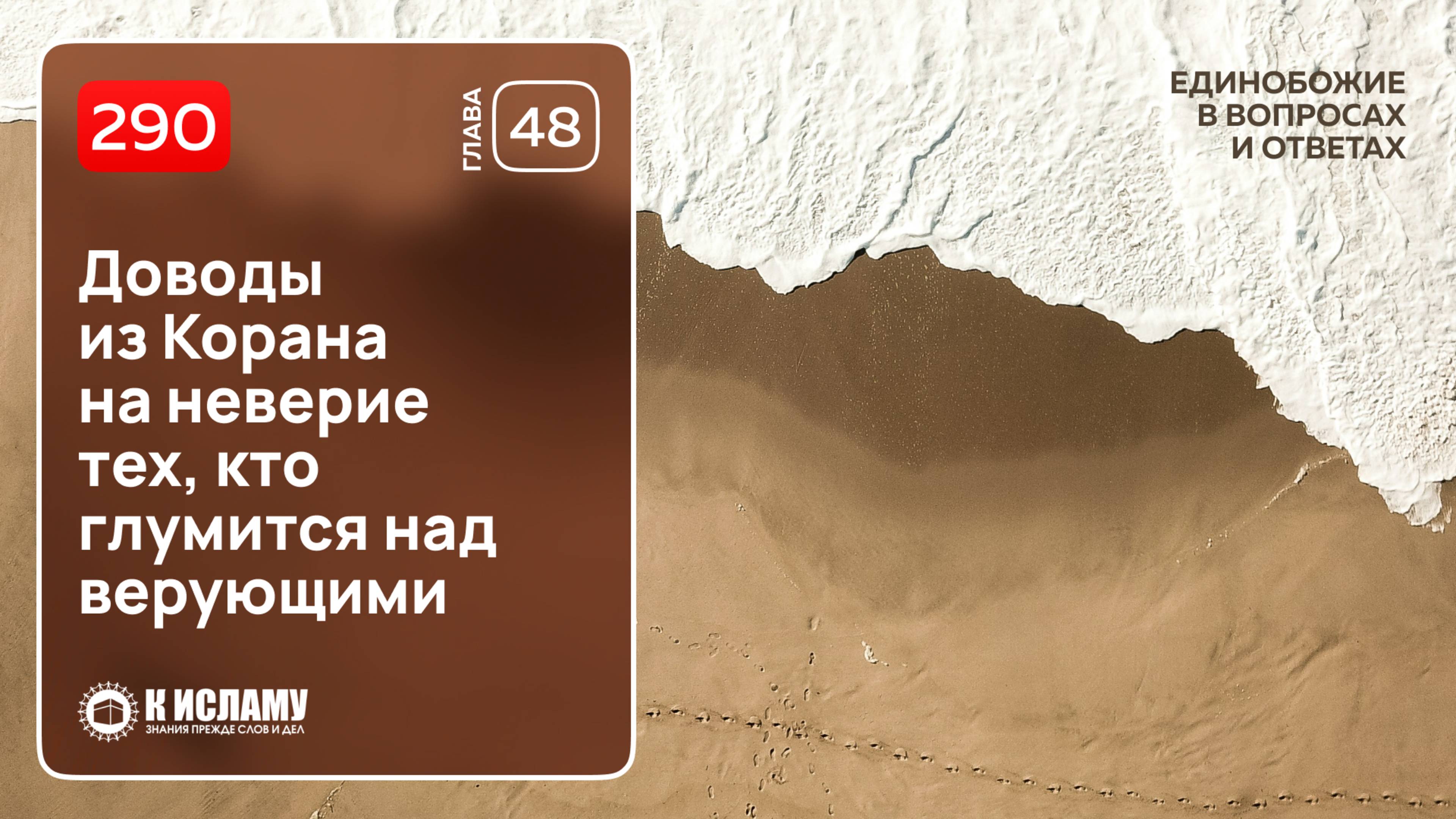 290. Доводы из Корана на неверие тех, кто глумится над верующими. Единобожие в вопросах и ответах