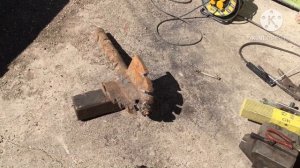 Заменил зубья на забурнике убр 2,5. 16.04.2023.