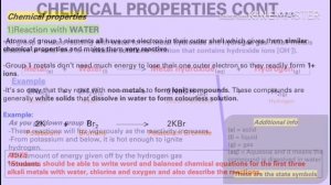 CHEMISTRY 01-02 The Periodic table (by Bruntha)