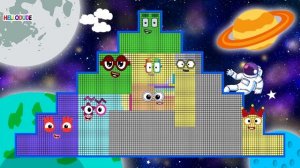 Numberblock Puzzle Tetris Game 4900 ASMR SPACE SPECIAL BIG Numberblocks Pyramid