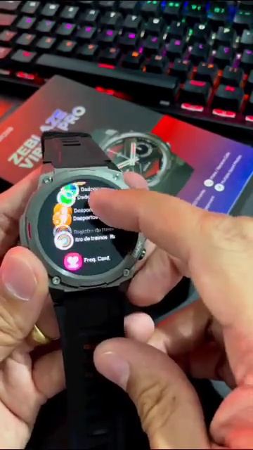 🚀 LANÇAMENTO 🚀 Smartwatch Zeblaze VIBE 7 PRO ✅ ORIGINAL✅ DISPLAY Amoled de alta definição 🌆 смотреть онлайн