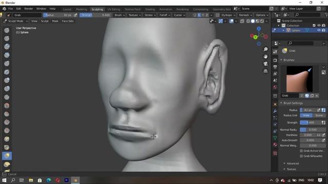 How To Sculpt A Stylized Character Head In Blender | Speed Level Design