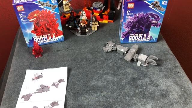 Лего вулканическая и фіолетовая Годзила смотреть онлайн