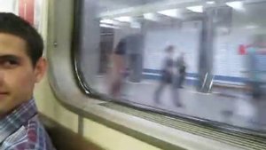 Придурки в метро.