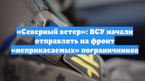 «Северный ветер»: ВСУ начали отправлять на фронт «неприкасаемых» пограничников